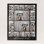 Erstellen einer benutzerdefinierten FotoCollage mi Puzzle<br><div class="desc">Nutzen Sie bis zu 18 quadratische und 2 Landschafts-/Horizontale Fotos, um ein einzigartiges und persönliches Geschenk zu kreieren. Um die besten Ergebnisse zu erzielen, schneiden Sie Ihre Fotos vor dem Hochladen in Quadrate. Dieses trendige Layout mit einem Platz für zusätzlichen Text oder ein Monogramm umfasst saubere Linien und ein modernes...</div>