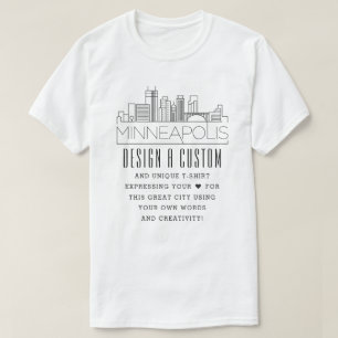 Erstellen einer benutzerdefinierten Minneapolis, M T-Shirt