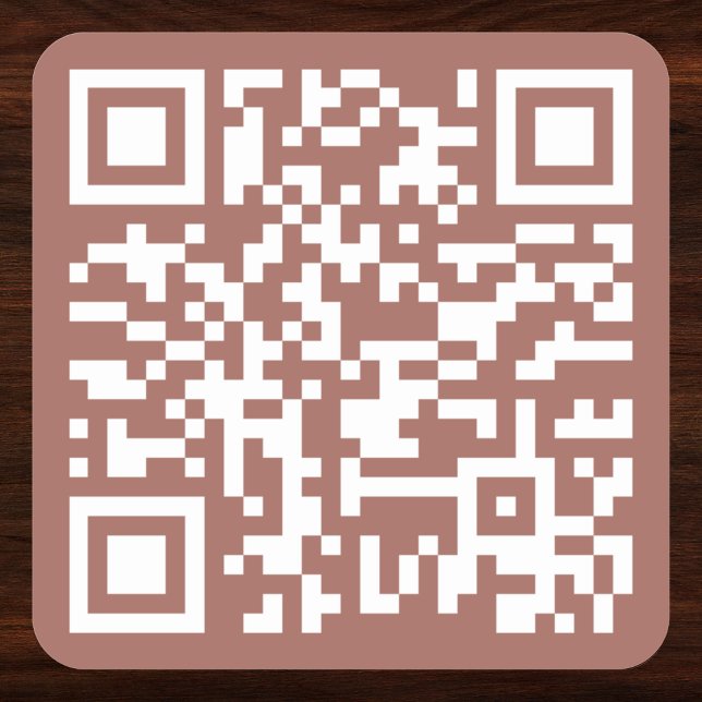 Erstellen einer benutzerdefinierten QR-Code-Websit Quadratischer Aufkleber (Create Copper Rust Custom QR Code Website Address Square Sticker)