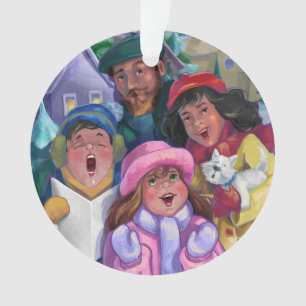 Erstellen einer Caroling-Illustration Ornament