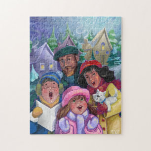 Erstellen einer Caroling-Illustration Puzzle