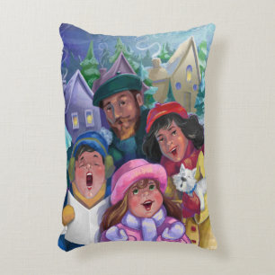 Erstellen einer Caroling-Illustration Zierkissen