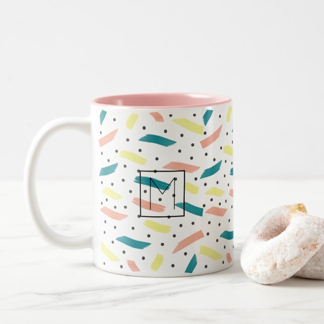 Erstellen einer ersten zwei Tone-Tasse für einen S Zweifarbige Tasse (Mit Donut)