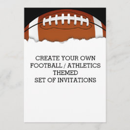 Erstellen einer Fußball-Einladung Einladung