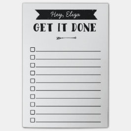 Erstellen einer Liste | Pfeil | Individuelle Name Post-it Klebezettel