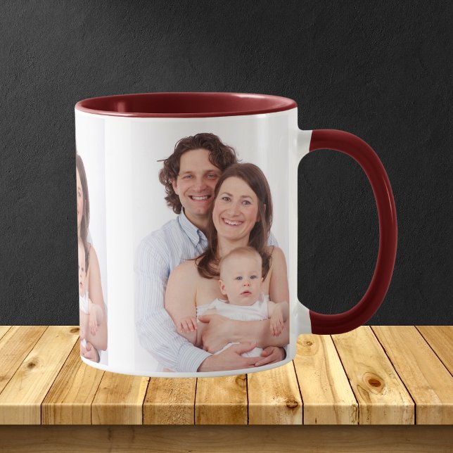 Erstellen einer Tasse für Personalisiertes Foto (Easily Add Three Family Photos)