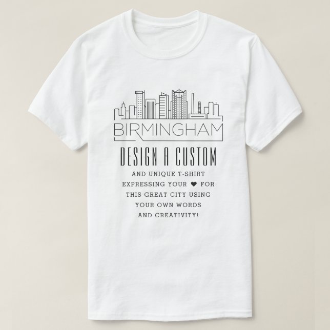 Erstellen eines benutzerdefinierten Birmingham, Al T-Shirt (Design vorne)