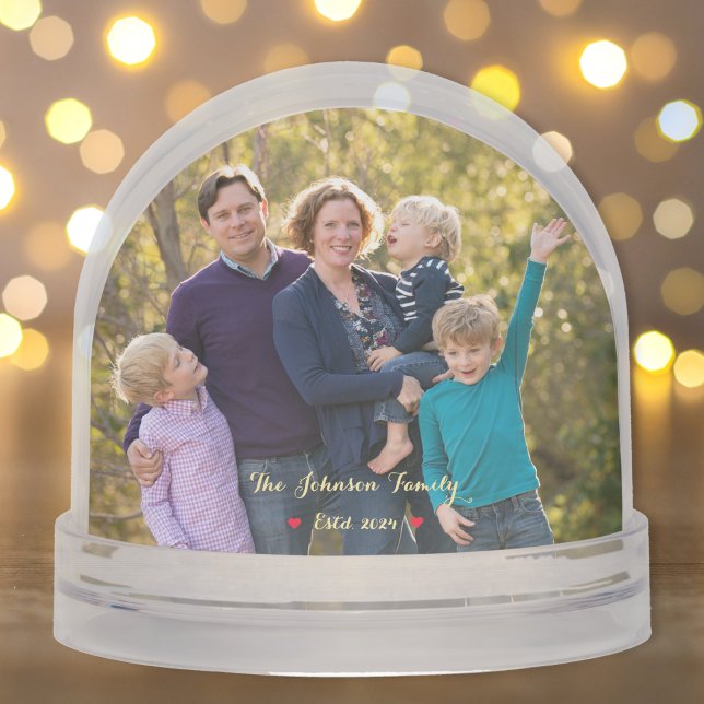 Erstellen eines benutzerdefinierten Foto Weihnacht Schneekugeln (Create Custom Family Photo Christmas Anniversary Snow Globes)