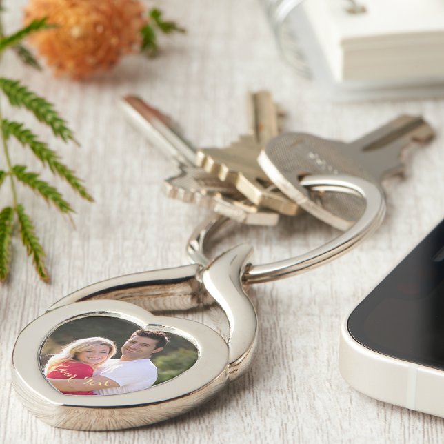 Erstellen eines benutzerdefinierten Fotos Geburtst Schlüsselanhänger (Create Custom Photo Birthday Valentines Day Heart Keychain)