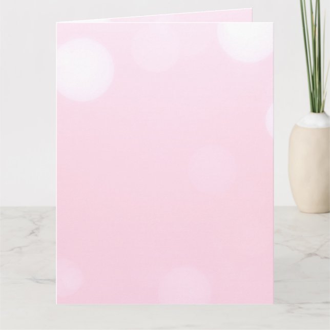 Erstellen eines benutzerdefinierten Light Pink Bok Karte (Vorderseite)