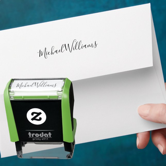Erstellen eines benutzerdefinierten Personalisiert Permastempel (Create Custom Personalized Simple Name Signature Self-inking Stamp)
