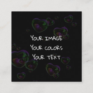 Erstellen eines benutzerdefinierten quadratische visitenkarte