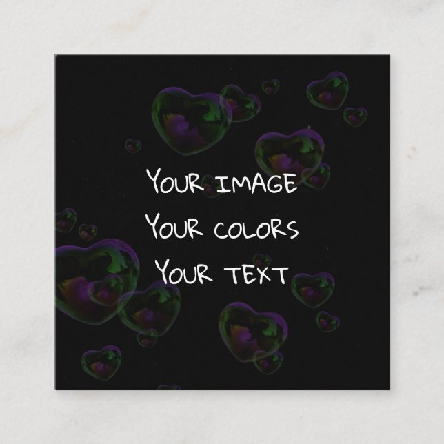 Erstellen eines benutzerdefinierten quadratische visitenkarte (Vorderseite)