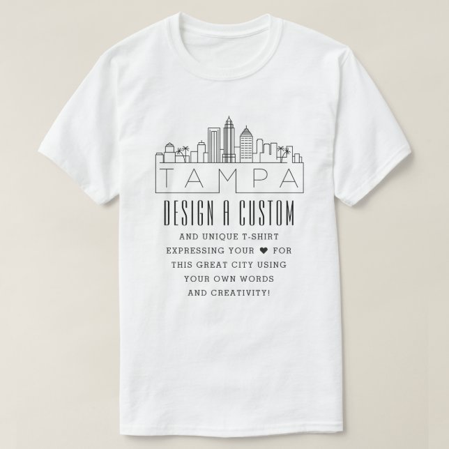 Erstellen eines benutzerdefinierten Tampa, Florida T-Shirt (Design vorne)