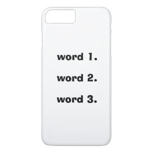 Erstellen eines benutzerdefinierten Textes mit ein iPhone 8 Plus/7 Plus Hülle