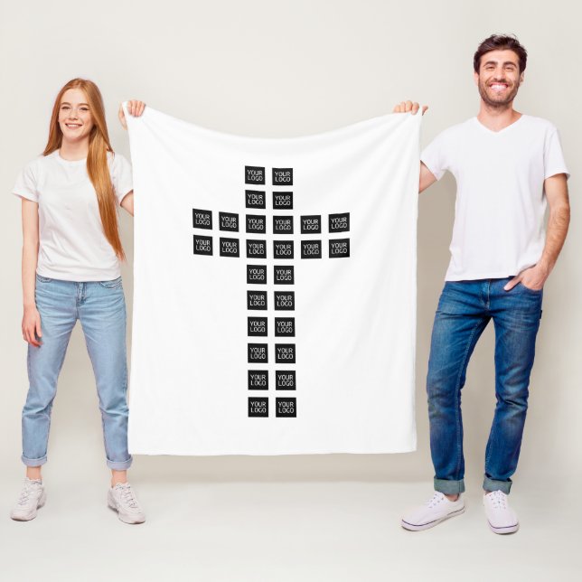 Erstellen eines Cross-Patches mit beliebigen Logos Fleecedecke (Beispiel)