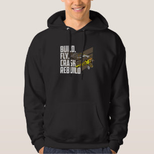 Erstellen eines Flugabsturzes Wiederholen Vintages Hoodie