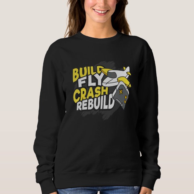 Erstellen eines Fly Crash-Rebuilddesigns für einen Sweatshirt (Vorderseite)