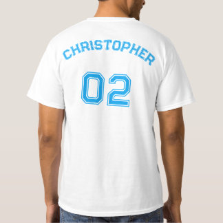 Erstellen eines Mens Player Name Jersey Zahlenwert T-Shirt