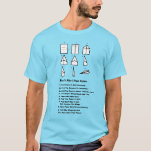 Erstellen eines Papierflugzeugs-T - Shirt
