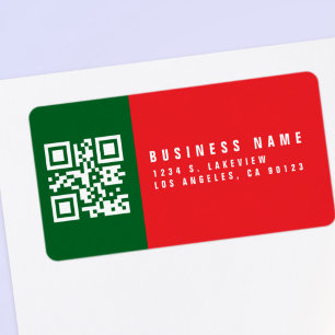 Erstellen eines scannbaren QR-Codes Moderne Rück Adressaufkleber