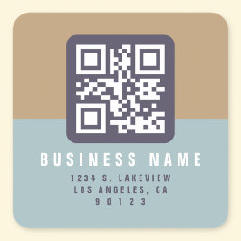 Erstellen eines scannbaren QR-Codes | Moderne Rück Quadratischer Aufkleber