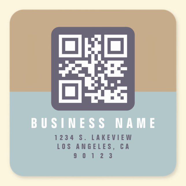 Erstellen eines scannbaren QR-Codes | Moderne Rück Quadratischer Aufkleber (Von Creator hochgeladen)