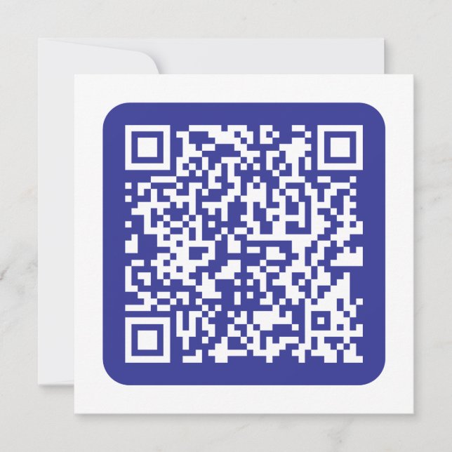 Erstellen eines skalierbaren QR-Codes | Editable D Mitteilungskarte (Vorderseite)