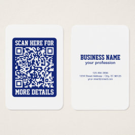 Erstellen eines skalierbaren QR-Codes | Navy Blue 