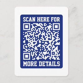Erstellen eines skalierbaren QR-Codes | Navy Blue  Begleitkarte