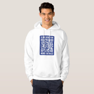 Erstellen eines skalierbaren QR-Codes Navy Blue Hoodie