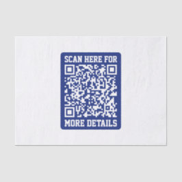Erstellen eines skalierbaren QR-Codes | Navy Blue  Seidenpapier