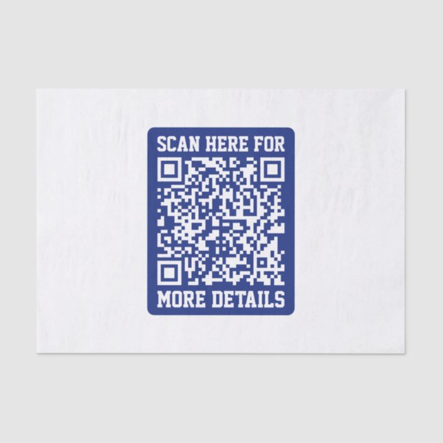 Erstellen eines skalierbaren QR-Codes | Navy Blue  Seidenpapier (Vorderseite)