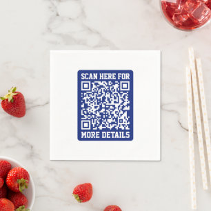 Erstellen eines skalierbaren QR-Codes   Navy Blue  Serviette