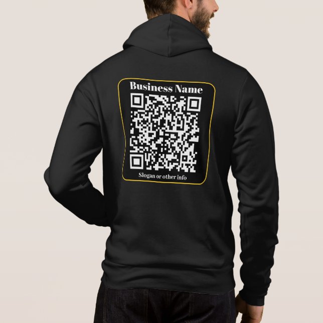 Erstellen eines sofort scannbaren QR-Codes für Unt Hoodie (Rückseite)