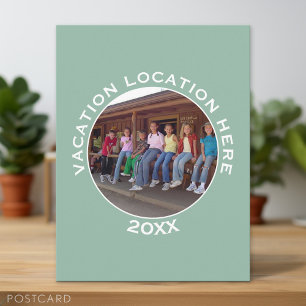 Erstellen eines UrlaubsSouvenirs mit Foto und Text Postkarte