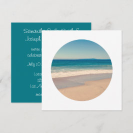 Erstellen eines weißen Fotos des Kreises Einladung