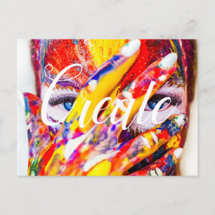 Erstellen / Motivierend Postkarte