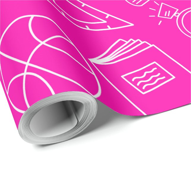 Erstellen oder behalt eines eigenen glänzenden Wra Geschenkpapier (Rolleneckpunkt)