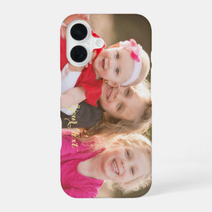 Erstellen Sie benutzerdefinierten Foto-Text zähen iPhone 16 Hülle