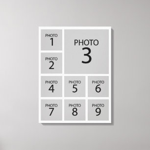 Erstellen Sie das Personalisierte FOTO der Collage Leinwanddruck