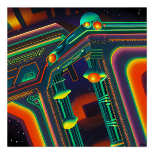 Erstellen Sie das Universum und wiederholen Sie es Poster