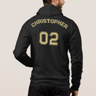 Erstellen Sie den Namen Jersey Number Mens für den Hoodie