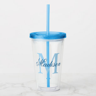 Erstellen Sie den Personalisierten Monogrammnamen Acryltrinkbecher