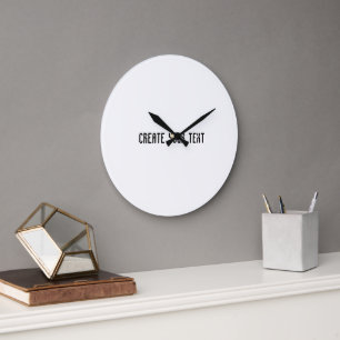 Erstellen Sie den Text Super Wall Art Acryl Schwar Große Wanduhr