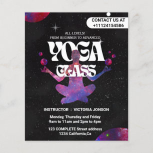 Erstellen Sie eigene benutzerdefinierte Yoga-Klass Flyer