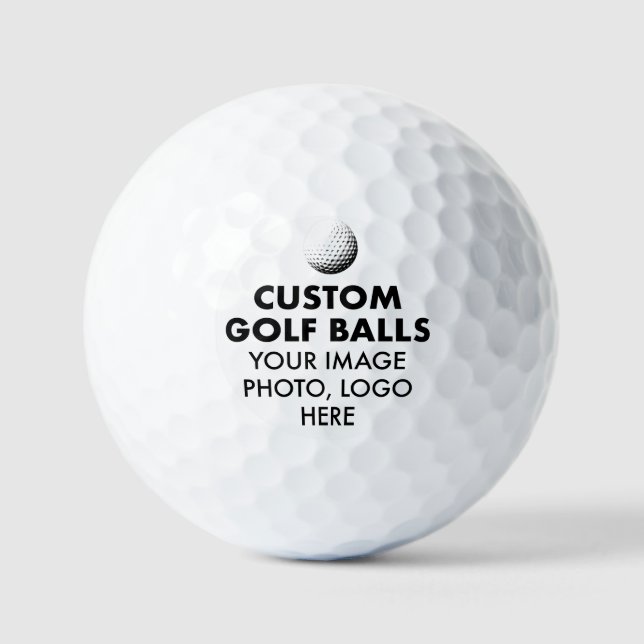 Erstellen Sie eigene Golf-Bälle mit eigenen Logo-W Golfball (Vorderseite)