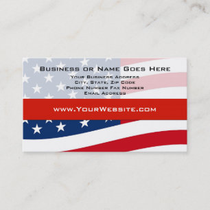 Erstellen Sie eigene Patriotic Business Cards für  Visitenkarte