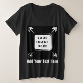 Erstellen Sie eigene Personalisierte Geschenke für Große Größe T-Shirt