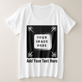 Erstellen Sie eigene Personalisierte Geschenke für Große Größe T-Shirt